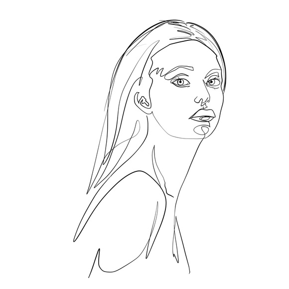 Custom Line Portrait - Picture 3 of 5